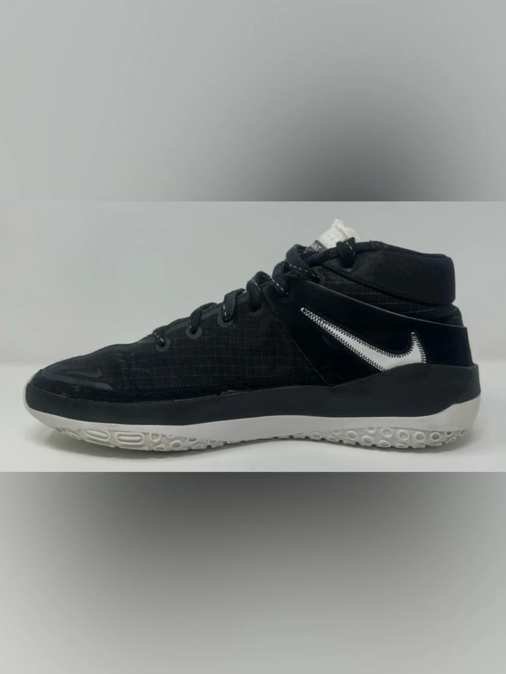 Nike KD 13 TB Black Platinum Kevin Durant Basketball Mesh Mid Top Sneakers